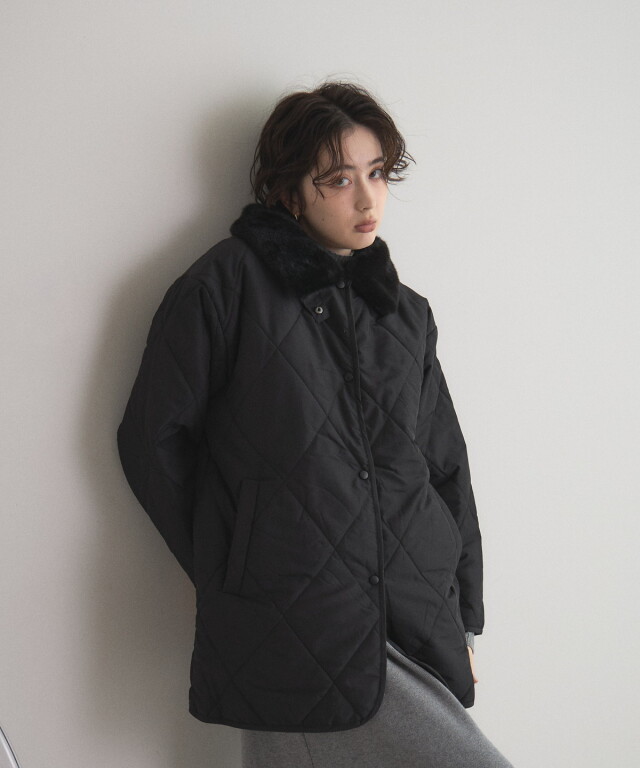 オフィシャルサイト限定】ファー襟キルトジャケット