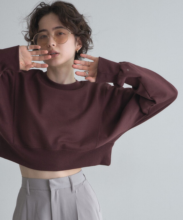acne 水彩画　ショート丈　design スウェット　トレーナー org.jpg