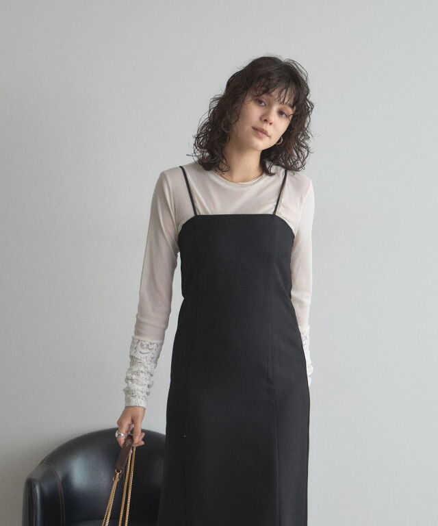 オフィシャルサイト限定】レースベロア切替シアーT