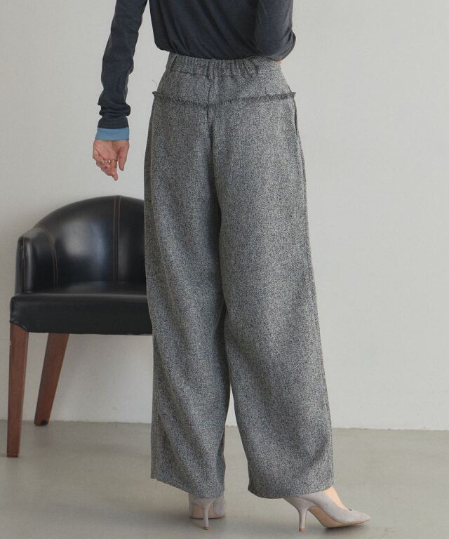 ツイードフリンジパンツ※一部店舗のみ入荷