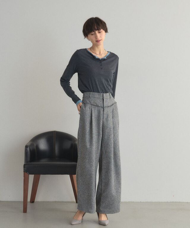 ツイードフリンジパンツ※一部店舗のみ入荷