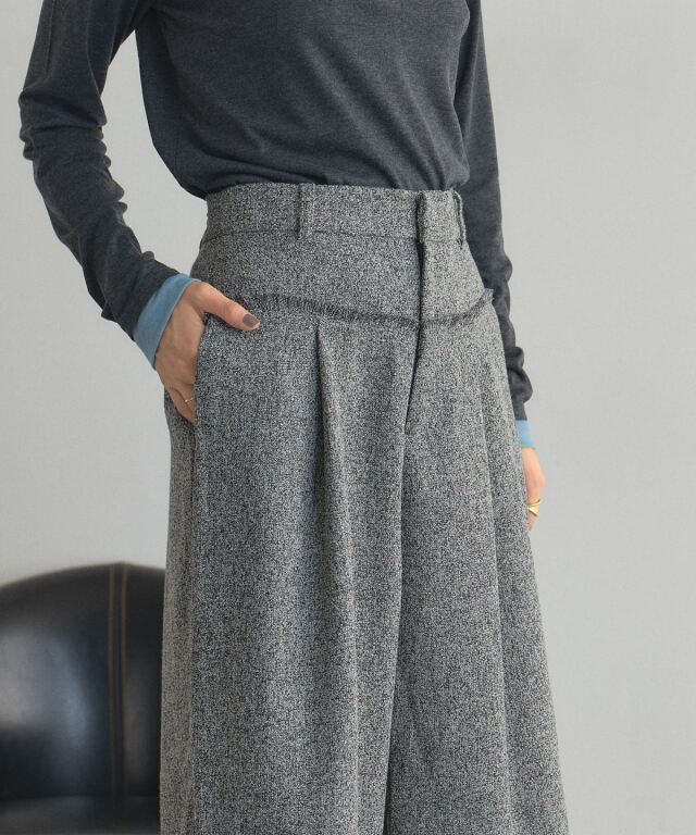ツイードフリンジパンツ※一部店舗のみ入荷