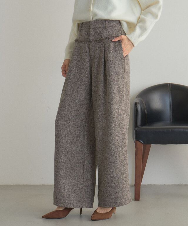 ツイードフリンジパンツ※一部店舗のみ入荷