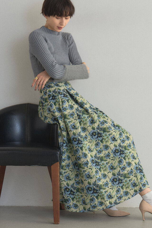 レーススリーブブラウス