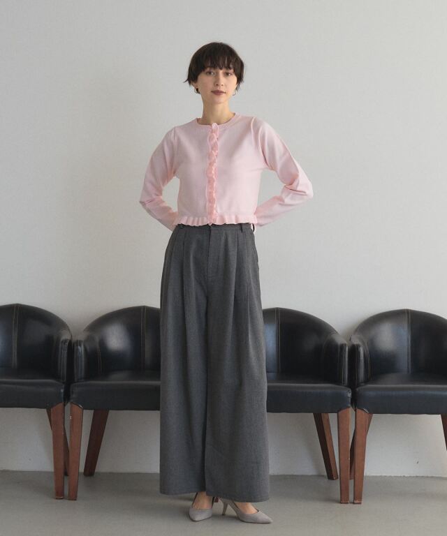 オフィシャルサイト限定】ツイードワイドパンツ