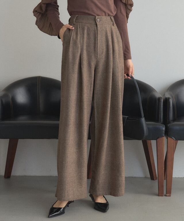 オフィシャルサイト限定】ツイードワイドパンツ