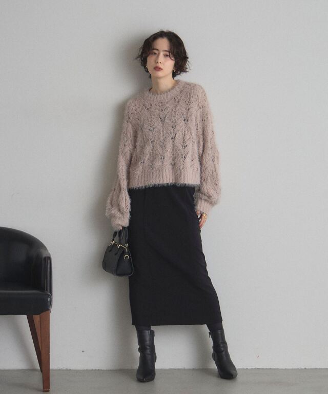 良品 unravel project デザインローゲージニット イタリア製 良品