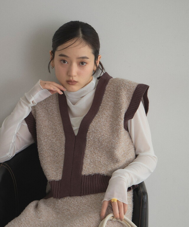 オフィシャルサイト限定】MIXミニループヤーンベスト