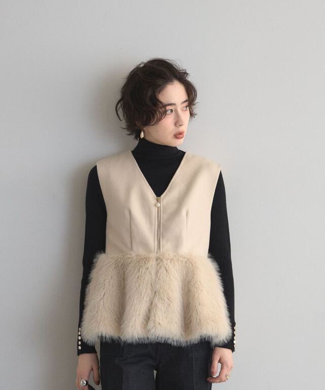 オフィシャルサイト限定】ペプラムファージップベスト