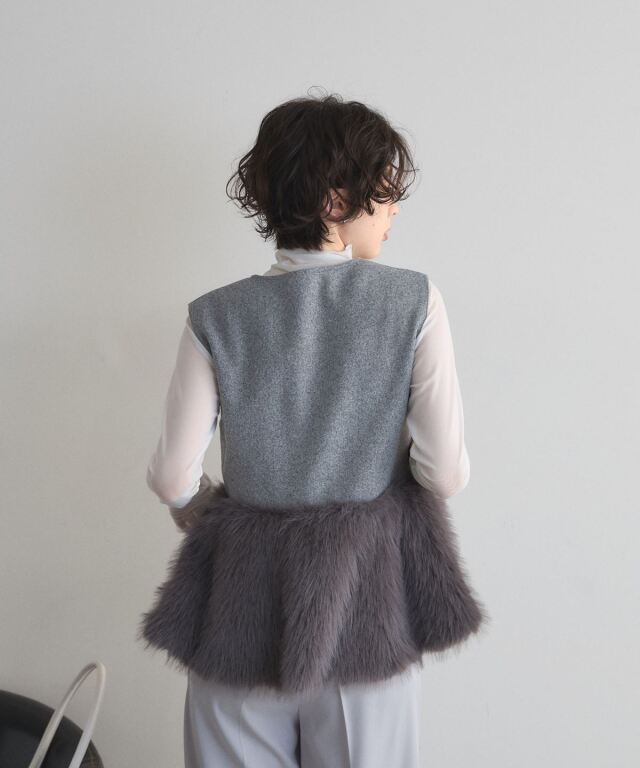 オフィシャルサイト限定】ペプラムファージップベスト