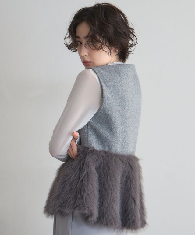 オフィシャルサイト限定】ペプラムファージップベスト