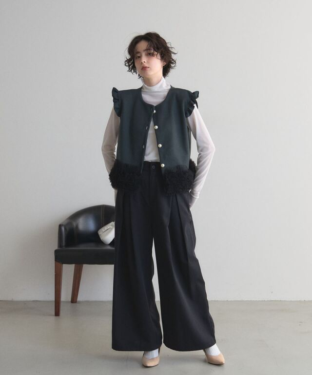 オフィシャルサイト限定】チュールフリルベスト