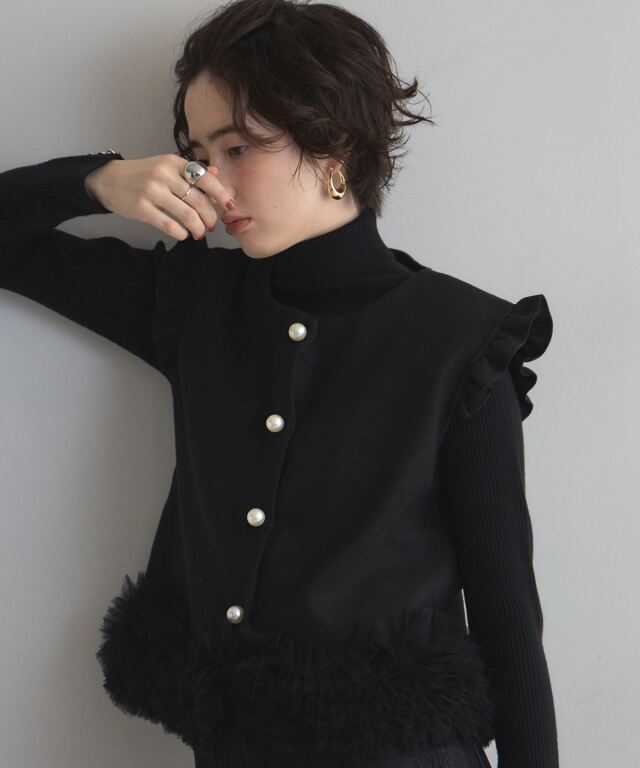 オフィシャルサイト限定】チュールフリルベスト