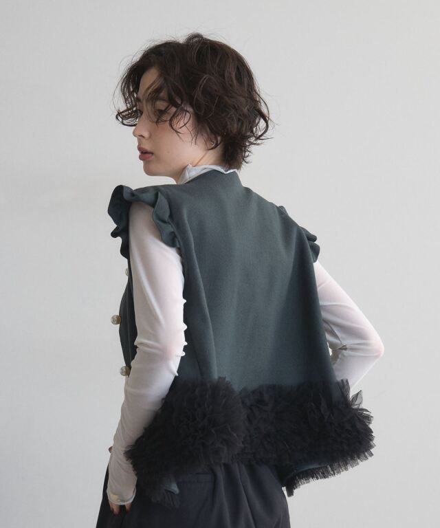 オフィシャルサイト限定】チュールフリルベスト