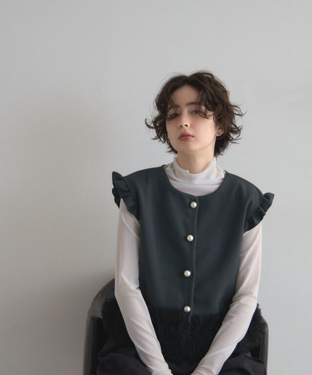 オフィシャルサイト限定】チュールフリルベスト