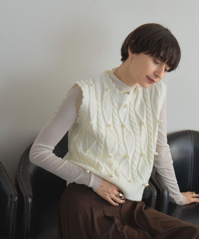 【オフィシャルサイト限定】パールケーブルベスト