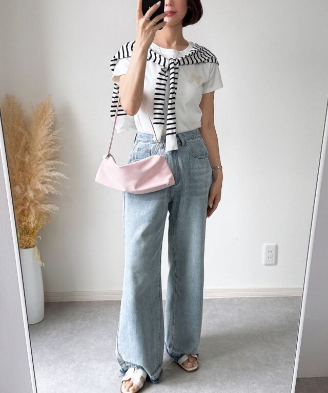 サガラ刺繍Tシャツ（汗染み防止・UVカット）