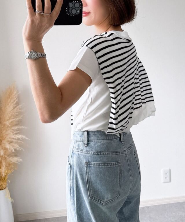 サガラ刺繍Tシャツ（汗染み防止・UVカット）