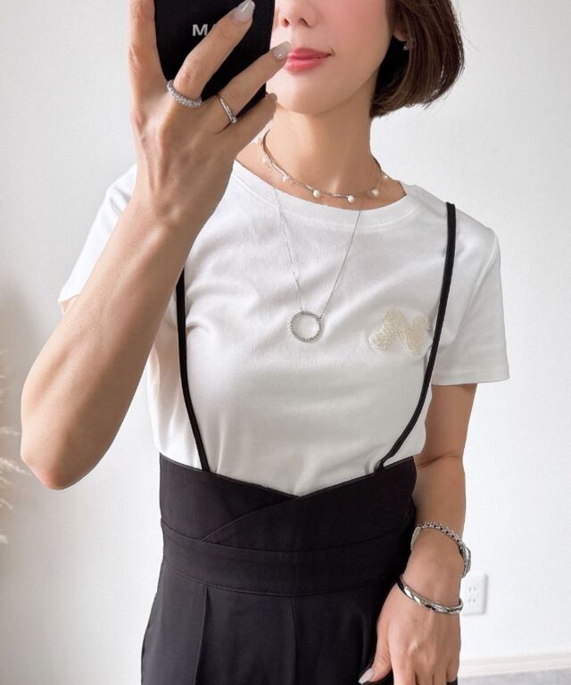 サガラ刺繍Tシャツ（汗染み防止・UVカット）