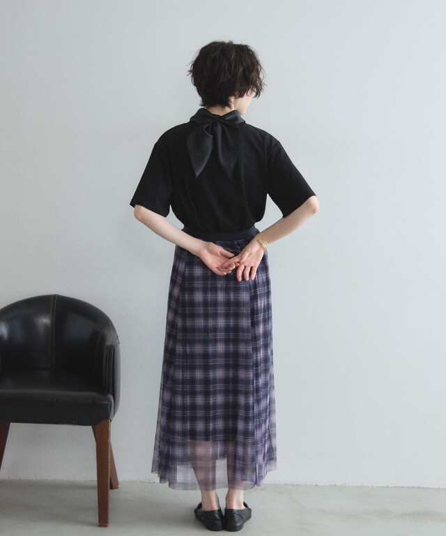 オフィシャルサイト限定】チェックチュールスカート