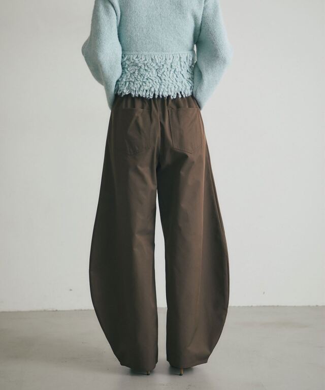 新品未使用ELLIE ベージュ コクーンパンツ M AMBIDEX Store ○強撚コットン近江晒 コクーンパンツ(F カーキ): yuni