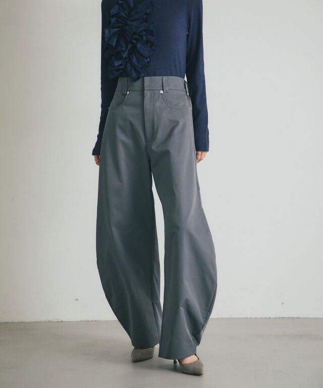 新品未使用ELLIE ベージュ コクーンパンツ M AMBIDEX Store ○強撚コットン近江晒 コクーンパンツ(F カーキ): yuni