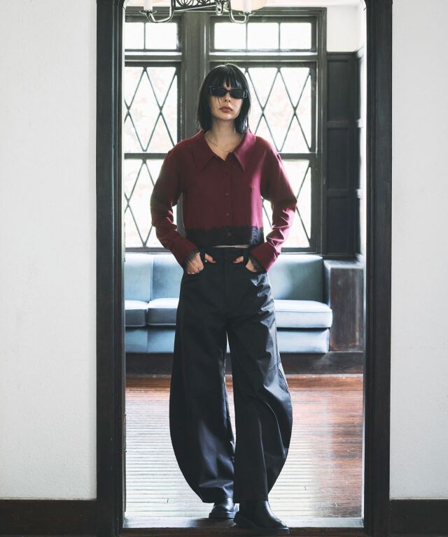 tomeページ ARVELLIA｜ LACE CONTRAST SHIRT