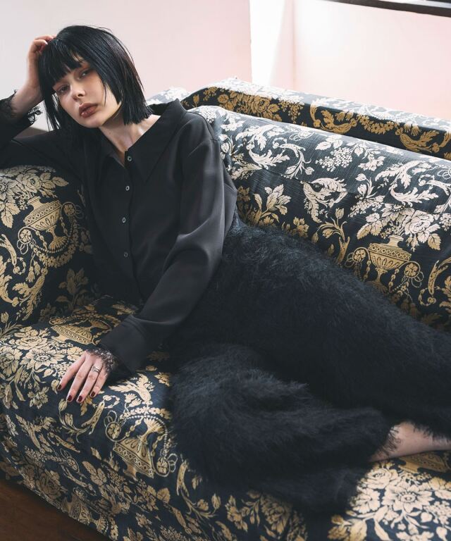 tomeページ ARVELLIA｜ LACE CONTRAST SHIRT