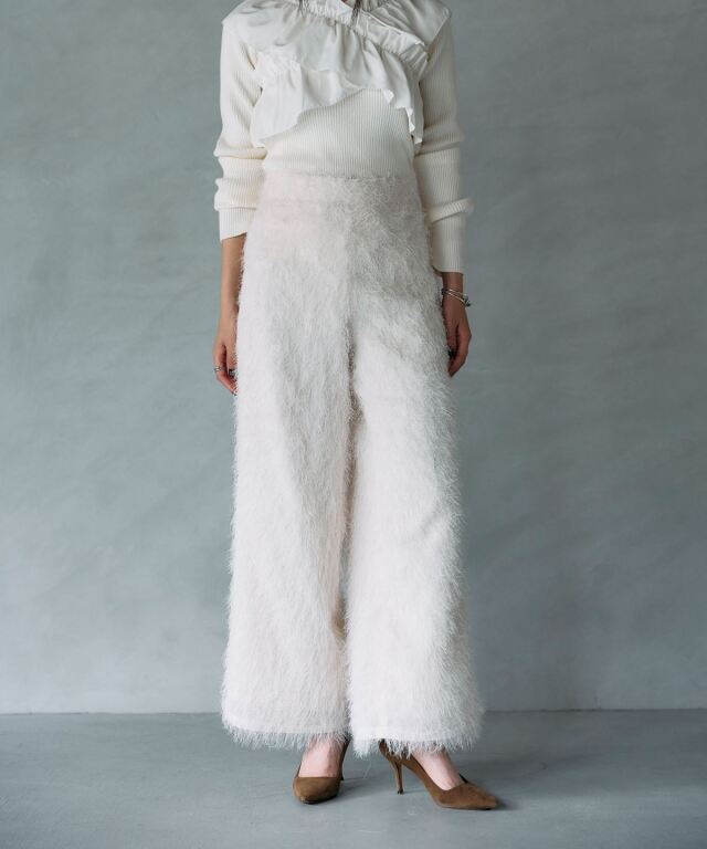 ARVELLIA｜ WIDE FRINGE PANTS