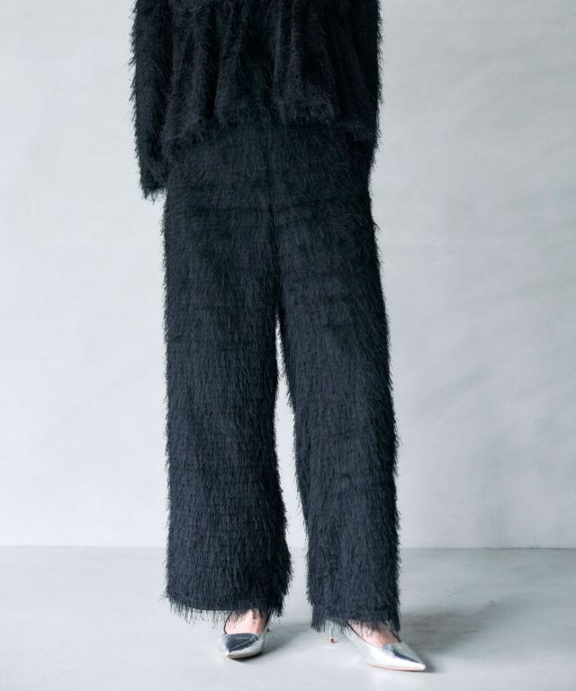 ARVELLIA｜ WIDE FRINGE PANTS