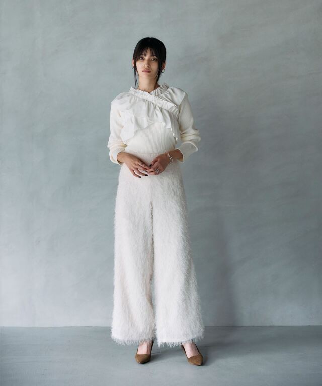 ARVELLIA｜ WIDE FRINGE PANTS