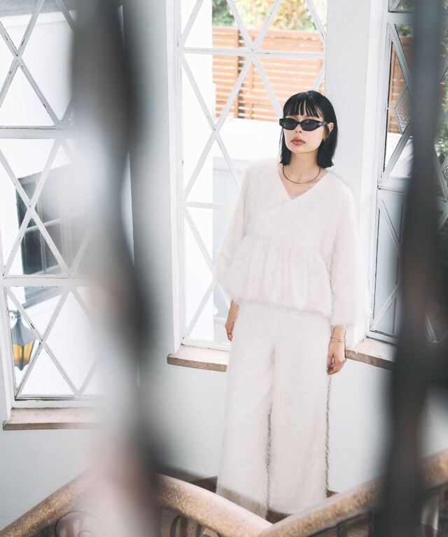 ARVELLIA｜ WIDE FRINGE PANTS