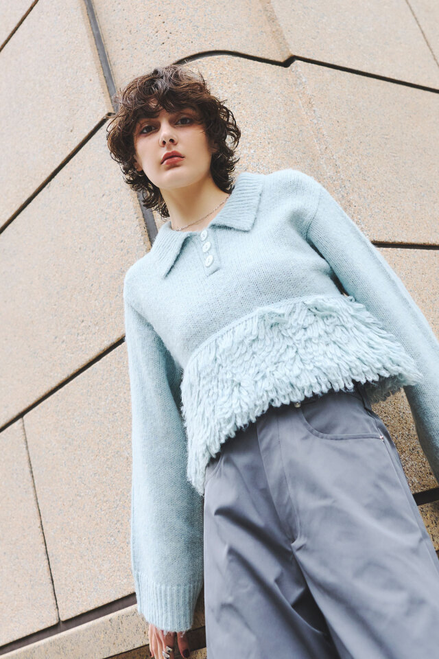 ケーブルニット