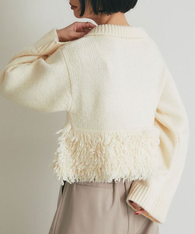 ARVELLIA】TEXTURED PEPLUM KNIT