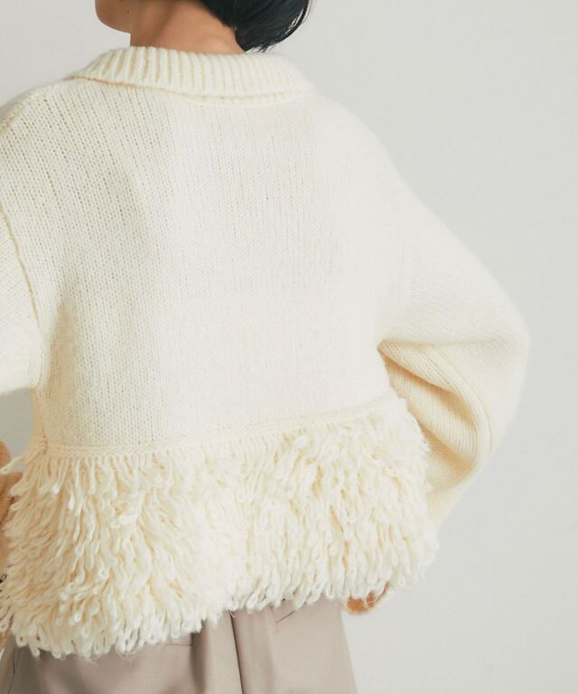 ARVELLIA】TEXTURED PEPLUM KNIT