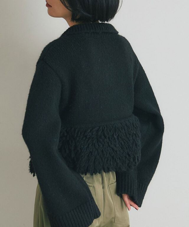 ARVELLIA】TEXTURED PEPLUM KNIT
