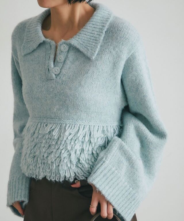 ARVELLIA】TEXTURED PEPLUM KNIT