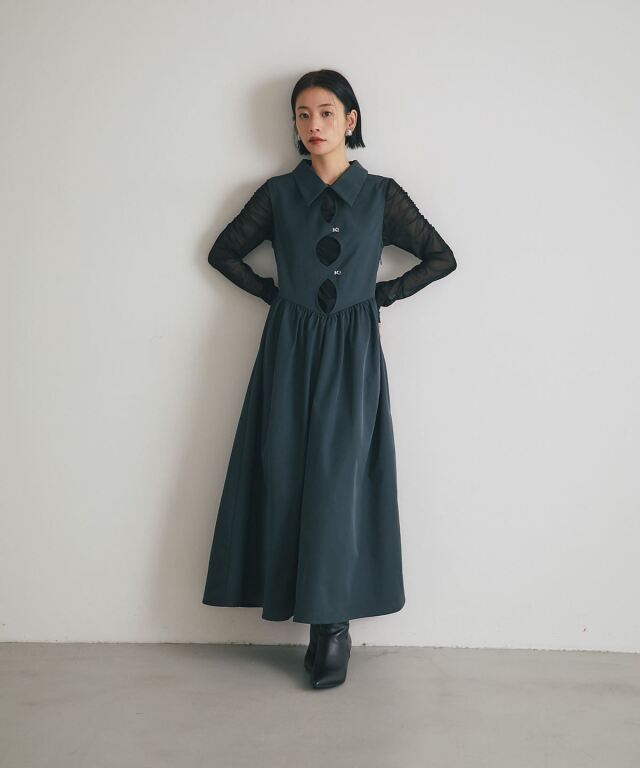 ARVELLIA】CUTOUT DRESS