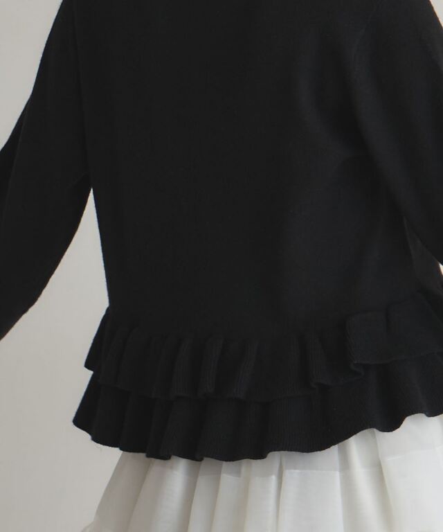 ARVELLIA】RUFFLE HEM KNIT