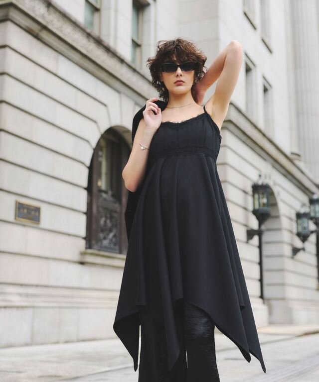 ARVELLIA】SATIN FLUID PANTS
