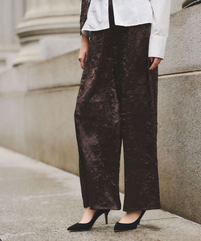 btj様用 ARVELLIA】SATIN FLUID PANTS