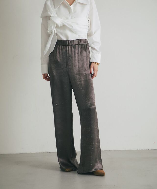 健さん　専用 ARVELLIA】SATIN FLUID PANTS