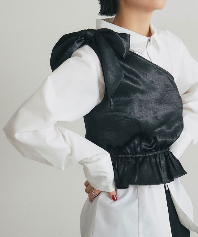 スルーライン ARVELLIA】RIBBON STRAP BUSTIER
