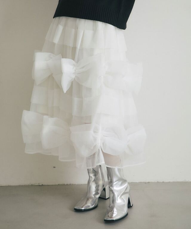 onespo ドレス ARVELLIA】ARC BOW SKIRT