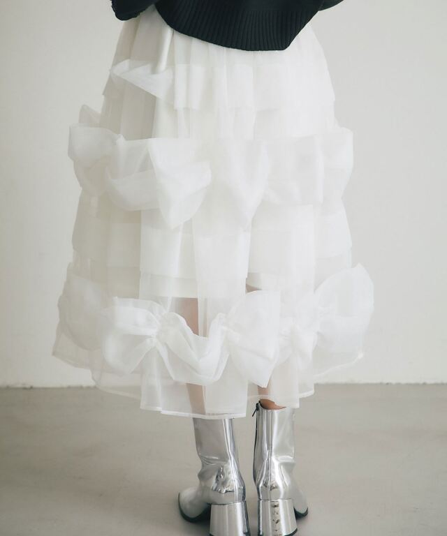 ARVELLIA】ARC BOW SKIRT