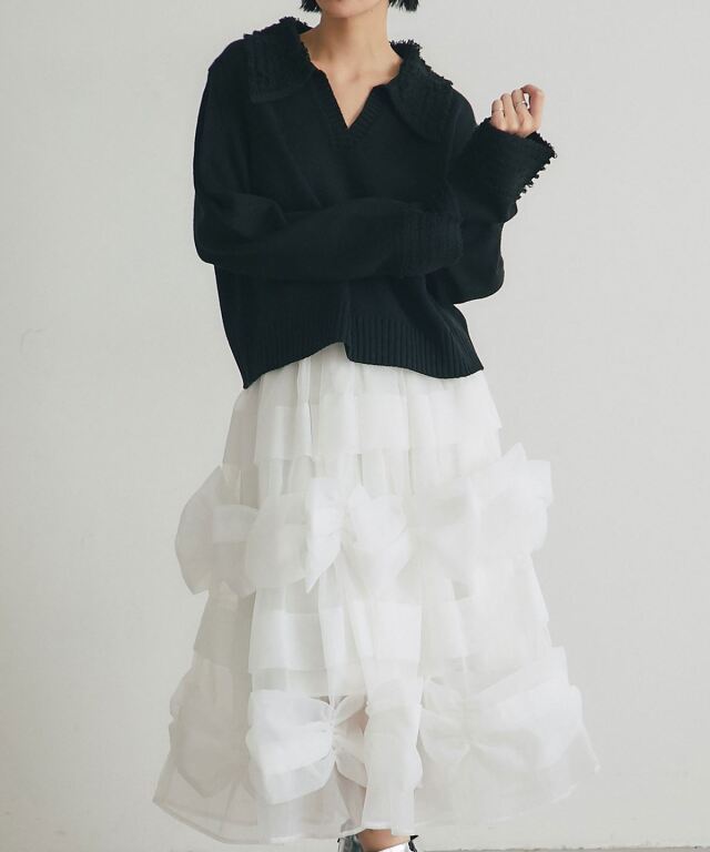 onespo ドレス ARVELLIA】ARC BOW SKIRT