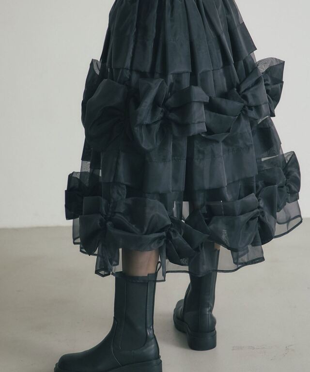 ARVELLIA】ARC BOW SKIRT