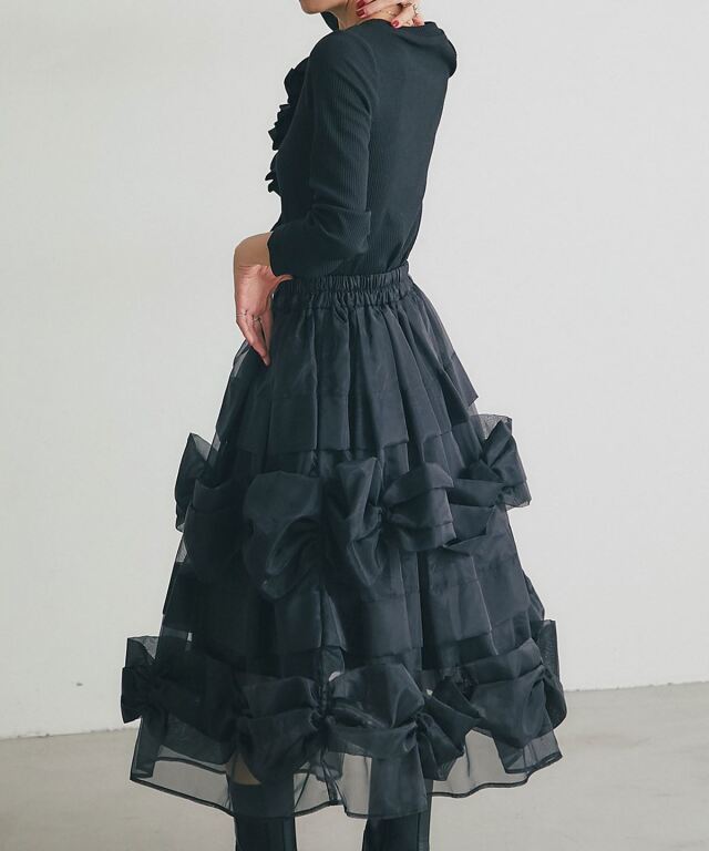 ARVELLIA】ARC BOW SKIRT