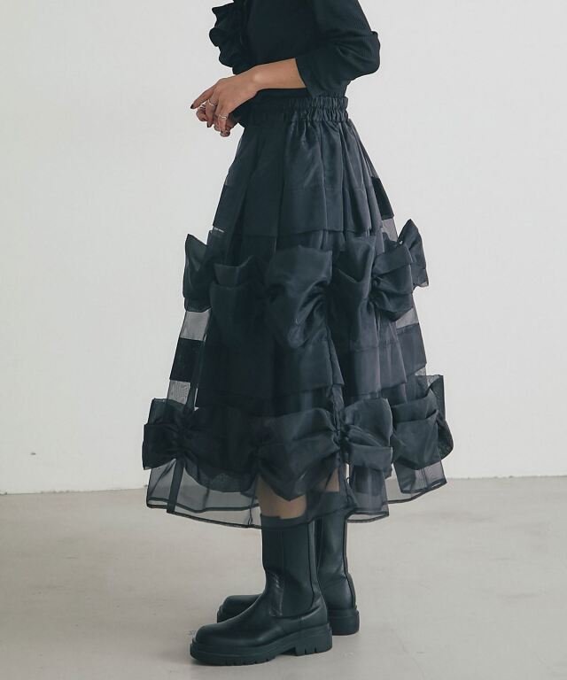 ARVELLIA】ARC BOW SKIRT