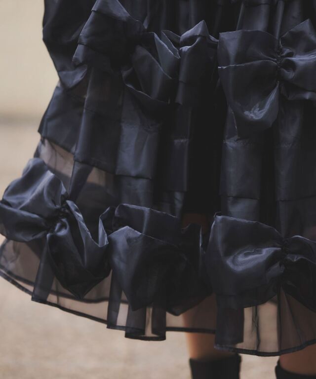 ARVELLIA】ARC BOW SKIRT